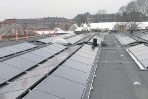 Solceller Panum Mærskbygningen - Solar Polaris - Betalt af solen