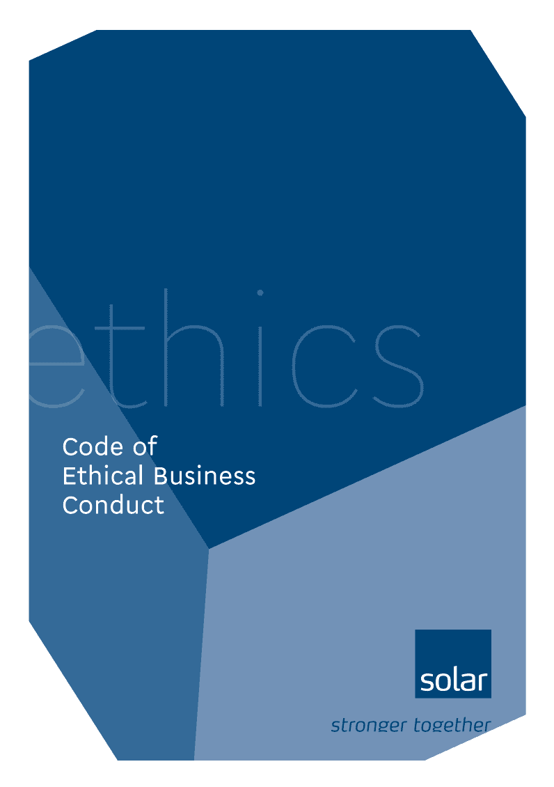 Code of conduct for business relations